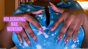 Holographic Nail Worship asmr experience HD MP4 1080p by Royal Ro