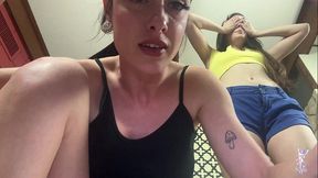 ziva fey - tiny little bitches teased and devoured by sexy giant brunettes