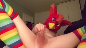 Femboy Bird Gushes Cum Choking Bad Dragon Gecko Destroyer