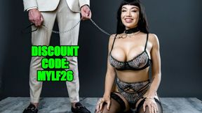 MYLF featuring Quinton James and Little Puck's petite movie