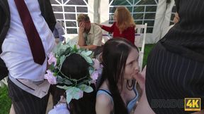 Sexy bride gets fucked on her wedding day