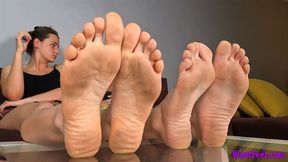 Step-Sisters Dirty Big Feet - Large Soles - HD MP4