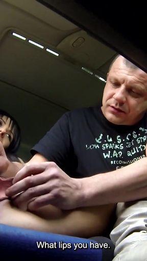 Brunette with huge lips (Czech Bitch)   Clip 1