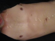 HOTT!! Best & Longest Massive Cummload All Over My Tits; Transgirl/MTF