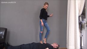 CECILIA - You are a worm under my feet - **** body and facetrampling