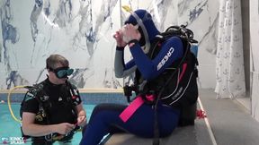 Underwater Bondage in Scuba Tied Tight &amp; Dragged Through Water