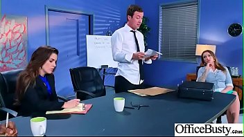 Office girl with huge jugs gets hardcore fucked
