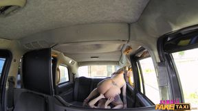 Female Fake Taxi - Lesbian Stripper Pussy Eating Session in Cab