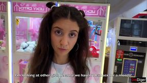 If you hit the ball in the hoop 10 times - I'll let you cum inside me! - Creampie