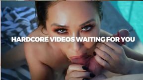 Oiled blonde Bree Brooks deepthroats and has hardcore anal with Rebeca Linares