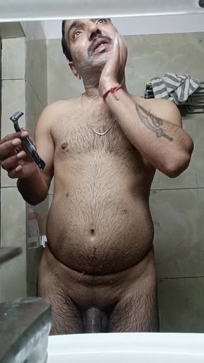 Indian Desi Rajasthani man enjoy shower and masterbation show with uncle police officer uncle and army officer uncle