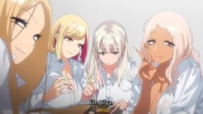 Gyaru Harem Invasion 1 - Businessman Is Hentai Reverse Gangbanged By Huge Tits