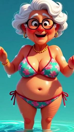 Granny Animation Sticky Mess
