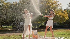 Just two hot lesbians eating on each other's holes so delicious