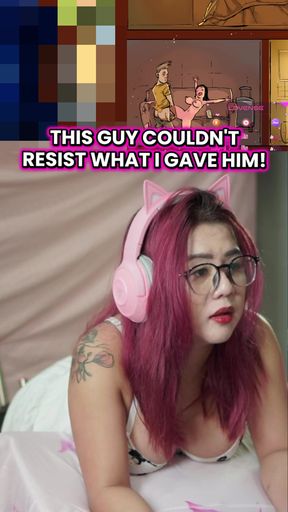This guy couldn't resist what I gave him!
