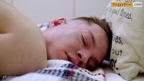 Gorgeous boy Adam Holub shows feet & fucks himself with his digits