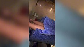 egyptian milf hot aunty in kitchen she was horny when cooking i see her huge tits & big ass & start handjob