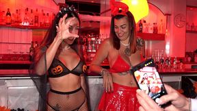 behind the scene. orgy party at the casino.