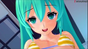 hatsune miku pov sex behind the pool - red pov - vocaloid - full & pov on sheer & ptrn: fantasyking3