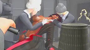 Teen Shion's Threesome with Monsters Ends in Subtitled Tentacle Orgasms