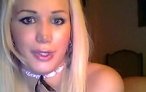 Mexican blonde shows off her assets on cam