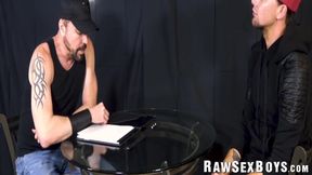 Hung Koda Gold has his fat dick devoured by submissive bottom Riley Ross