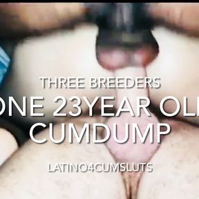 3 breeders and one sexy 23year old cumdump