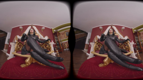 Matriarch Ezada Sinn shows you your place beneath Her boots in Virtual Reality
