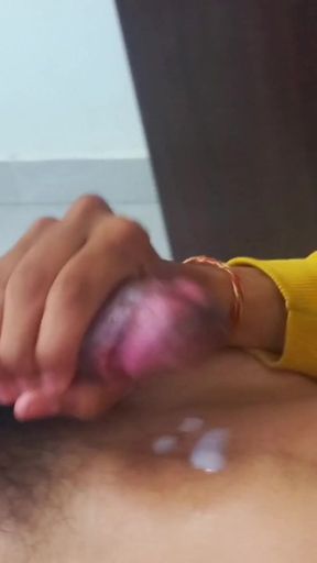 Home Alone Boy Jerking His Cock