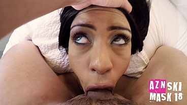 Rose Rush is a Bimbo Slut for Asian Cock