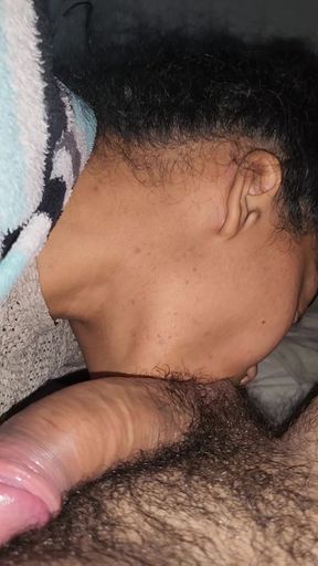Sucking a Very Hard and Throbbing Cock in My Throat