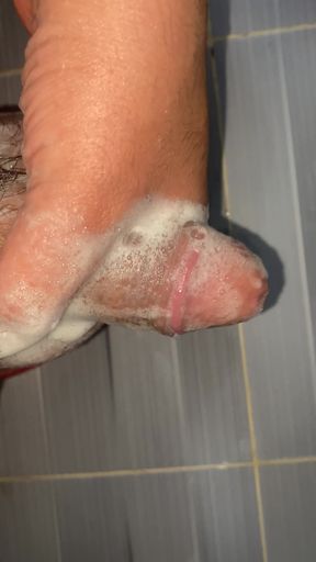 In the toilet, I was brewing with shower gel lubricant