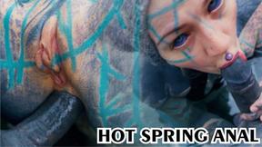 ”tattooed ANUSKATZZ gets ASS FUCKED in public / outdoors, gape, ANAL - Punk - Goth”