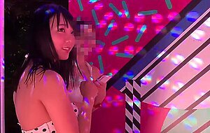 300maan-450 night pool x big tits x super close up! 19-year-old female college student's natural h