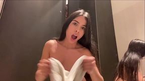 I was caught in the store's fitting room doing Squirt, cumming everywhere