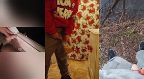 FTM public pee drips while standing caught in work