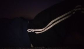 A clothed video of me doing sit ups and masked.