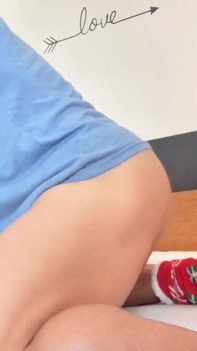 Pillow Humping &amp; Deep Tight Ass Fingering to Explosive Cum   Clip 1