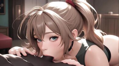 AI Generated - Huge Veiny Black Dick Creampies Innocent Wife