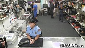 ”Slutty policewoman fucks with pawnbroker for extra money”