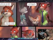 Furry Comic Dub: Zootopia Mystic Tantra by Adam Wan (Furry Hentai, Public, Double Penetration, Anal)