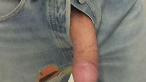 Hard cock out of Levi's fetish - I jerk off in my cartoon jeans" (Shorter alternative version
