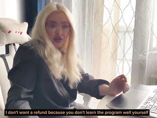 Hot Golden-haired Secretary With Glasses Enjoys Banging [Deutsch Porn]