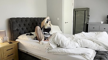 Maid CAUGHT sniffing underwear! POUNDED by guy TWICE her age!
