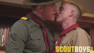 ScoutBoys - Horse hung Legrand Wolf barebacks smooth ginger scout boy