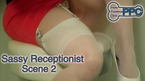 The Sassy Receptionist: Scene 2 (1080) PPC – Obey Lady Ashley – Raunchy FemDom Humiliation Comedy
