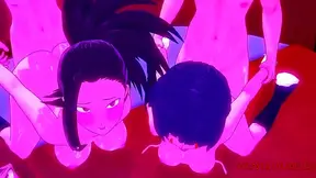 My Hero Academia Hentai Orgy – Ochaco, Momo, Tsuyu, Jiro Take Turns For Uncensored Pleasure
