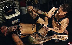 Stud Andrew Delta buttfucks a submissive Ryan Sebastian