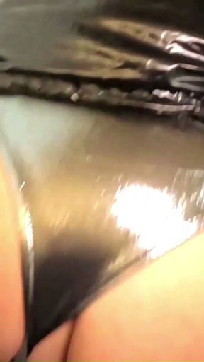 Shiny Downjacket Stairway Fuck. Deepthroat, Hard Doggy and Cum on My Jacket   Clip 2