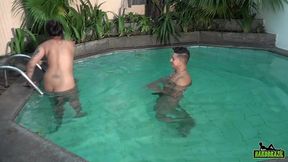 a babi sofreu muito com o pau grande dentro da piscina - babi ventura - ed junior